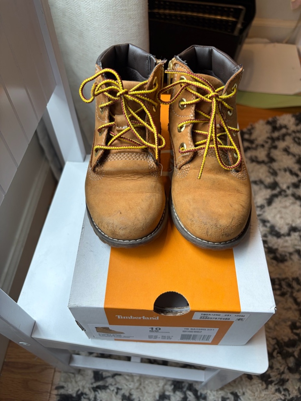 Timberland toddler boy boots in box